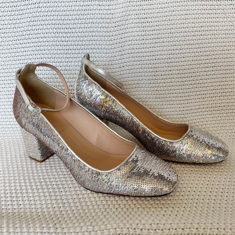 J. Crew Holographic Sequin Pumps NWOT